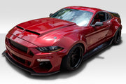 2018-2023 Ford Mustang Duraflex Grid Wide Body Kit - 15 piece - Includes Grid Front Bumper (115000) Grid Side Skirts (115004) Grid Rear Diffuser (115003) Grid Front Fender Flares (114997) Grid Rear Fender Flares (112567)  Grid Wing Spoiler (112568)