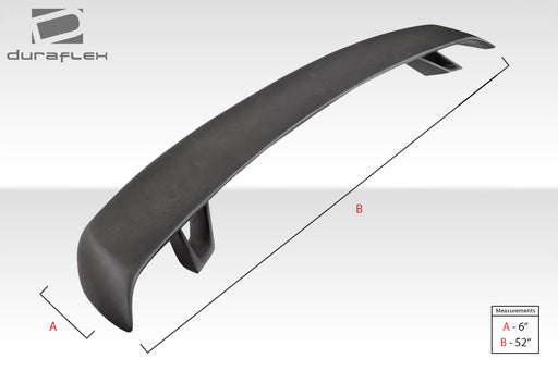 Universal Duraflex Tri Force Rear Wing Spoiler - 1 Piece
