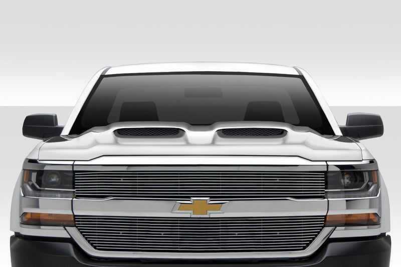 2016-2018 Chevrolet Silverado Duraflex Dual Ram Air Hood - 1 Piece