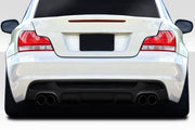 2008-2013 BMW 1 Series E82 E88 Duraflex M Tech Rear Diffuser - 1 Piece