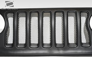 2007-2018 Jeep Wrangler Duraflex JK JL Look Grille - 1 Piece