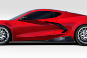 2020-2025 Chevrolet Corvette C8 Duraflex GMX Side Skirt Rocker Panels - 2 Piece