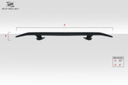 Universal Duraflex K5 Rear Wing Spoiler - 1 Piece