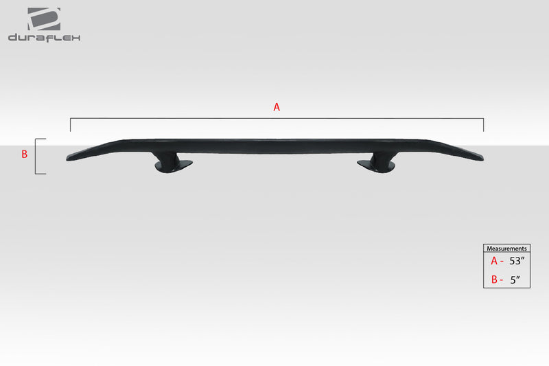 Universal Duraflex K5 Rear Wing Spoiler - 1 Piece