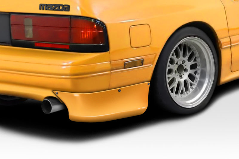 1985-1992 Mazda RX7 Duraflex Phoenix Fire Rear Lip Add On Spoilers - 2 Pieces