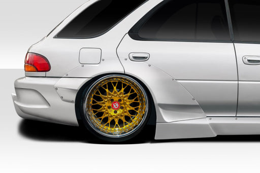 1993-2001 Subaru Impreza Duraflex RBS Rear Fender Flares - 6 Pieces (+50mm Added Clearance)