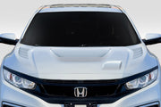 2016-2021 Honda Civic Duraflex Time Attack Hood - 1 Piece
