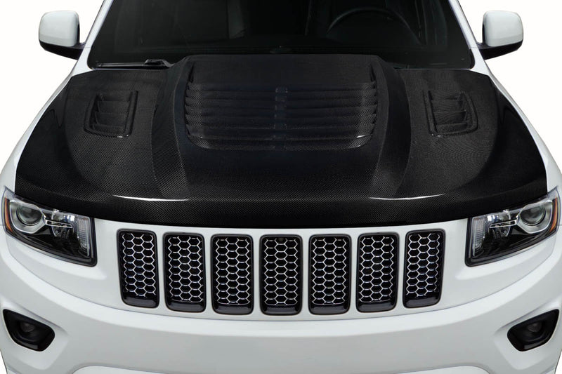 2011-2022 Jeep Grand Cherokee Carbon Creations Venom Hood - 1 Piece
