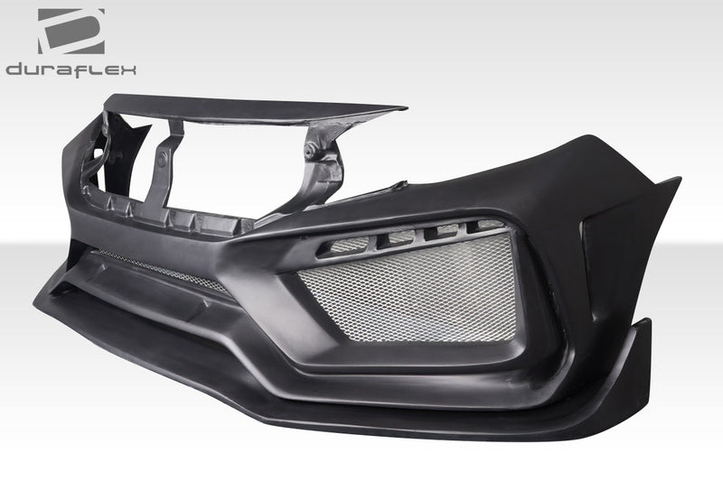 2016-2021 Honda Civic 4DR Duraflex RBT Widebody Look Front Bumper - 1 Piece
