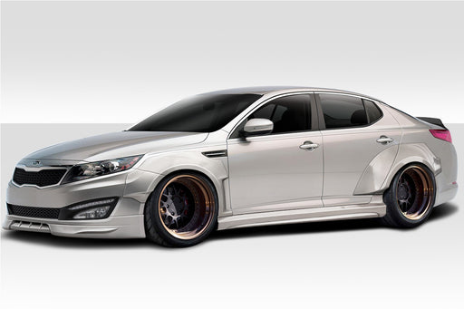 2011-2013 Kia Optima Duraflex CPR Body Kit - 14 Piece - Includes 116099 CPR Front Lip, 116103 CPR Side Skirts,, 116104 CPR Front Fender Flares, 116105 CPR Rear Fender Flares. 116102 CPR Rear Wing Spoiler 