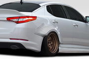 2011-2013 Kia Optima Duraflex CPR Body Kit - 14 Piece - Includes 116099 CPR Front Lip, 116103 CPR Side Skirts,, 116104 CPR Front Fender Flares, 116105 CPR Rear Fender Flares. 116102 CPR Rear Wing Spoiler 