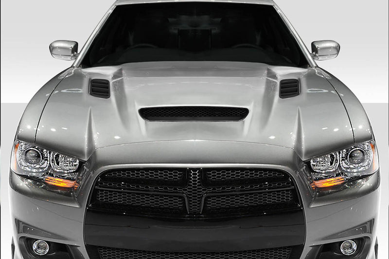 2011-2014 Dodge Charger Duraflex Hellcat Redeye Look Hood - 1 Piece