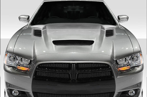 2011-2014 Dodge Charger Duraflex Hellcat Redeye Look Hood - 1 Piece