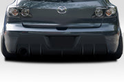 2004-2009 Mazda 3 Corkscrew Rear Diffuser - 1 Piece