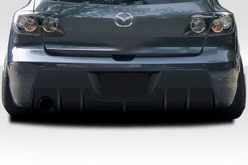 2004-2009 Mazda 3 Corkscrew Rear Diffuser - 1 Piece