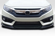 2016-2018 Honda Civic 2DR 4DR Duraflex Yoka Front Lip Spoiler Air Dam  - 3 Pieces