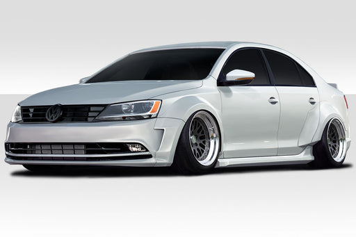 2011-2018 Volkswagen Jetta Duraflex KTV Wide Body Kit - 13 Pieces  - Includes KTV Front Fender Flares (117447) KTV Side Skirts (117448) KTV Rear Fender Flares ( 117449) KTV Rear Wing Spoiler (117450) 
