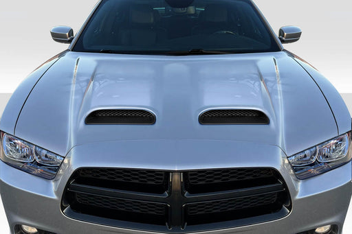 2011-2014 Dodge Charger Duraflex Redeye Look Hood - 1 Piece