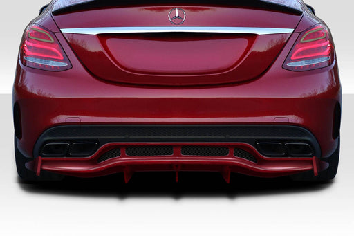 2015-2021 Mercedes C Class W205 Duraflex Weaver Sport Rear Diffuser - 3 Pieces