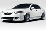 2009-2014 Acura TSX Duraflex Khan Wide Body Fender Flare Kit - 10 Piece - Includes Khan Front Fender Flares (117298) Khan Rear Fender Flares (117299) Khan Side Skirts ( 117300) 