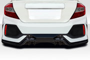 2012-2015 Honda Civic 4DR Duraflex FK8 Type R Look Rear Bumper Cover - 1 Piece