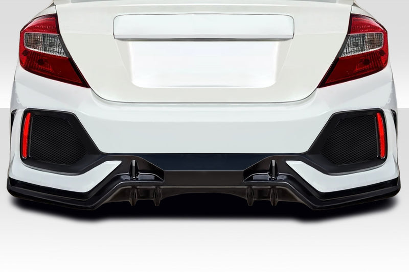 2012-2015 Honda Civic 4DR Duraflex FK8 Type R Look Rear Bumper Cover - 1 Piece