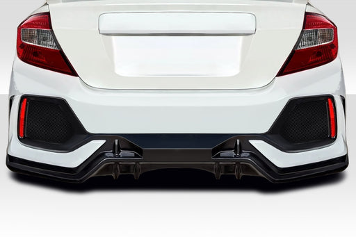 2012-2015 Honda Civic 4DR Duraflex FK8 Type R Look Rear Bumper Cover - 1 Piece