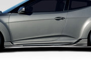 2012-2017 Hyundai Veloster Turbo Duraflex Minda Side Skirt Rocker Panel Splitters - 4 Pieces