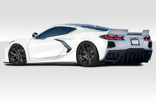 2020-2023 Chevrolet Corvette C8 Duraflex Gran Veloce Body Kit - 4 Piece - Includes Polyurethane Gran Veloce Front Bumper (116591) Gran Veloce Side Skirts (116585) Gran Veloce Rear Diffuser (116587)