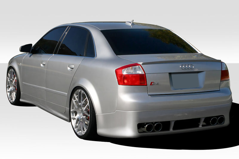 2002-2005 Audi A4 B6 Duraflex OTG Body Kit - 4 Piece - Includes OTG Front Bumper Cover (103223) R-1 Rear Under Spoiler Air Dam (100289) and R-1 Side Skirts Rocker Panels (100290)