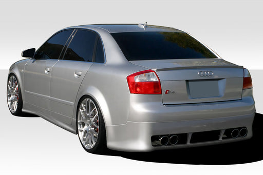2002-2005 Audi A4 B6 Duraflex OTG Body Kit - 4 Piece - Includes OTG Front Bumper Cover (103223) R-1 Rear Under Spoiler Air Dam (100289) and R-1 Side Skirts Rocker Panels (100290)
