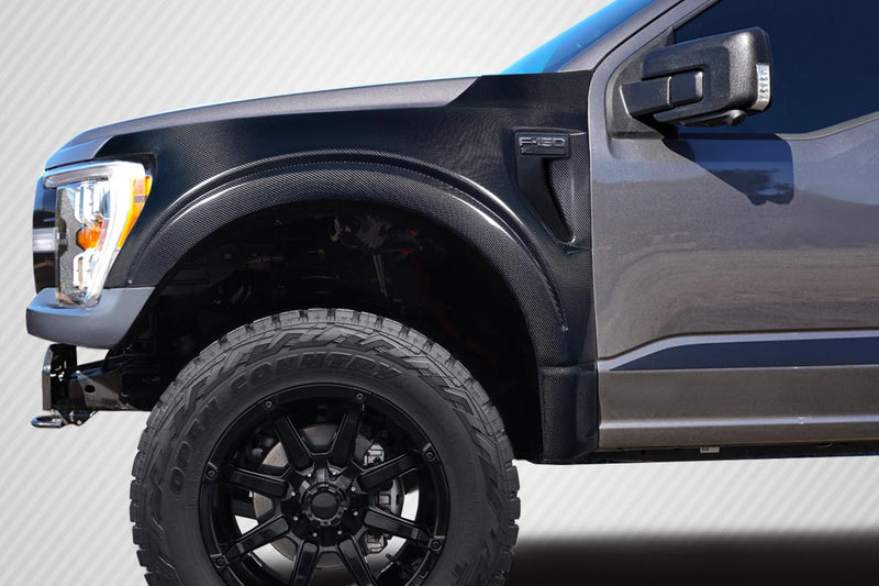 2021-2023 Ford F-150 Carbon Creations 4" Bulge Front Fenders - 2 Pieces