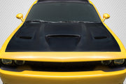 2008-2023 Dodge Challenger Carbon Creations Geo6ix Dritech Hellcat Look Hood - 1 Piece