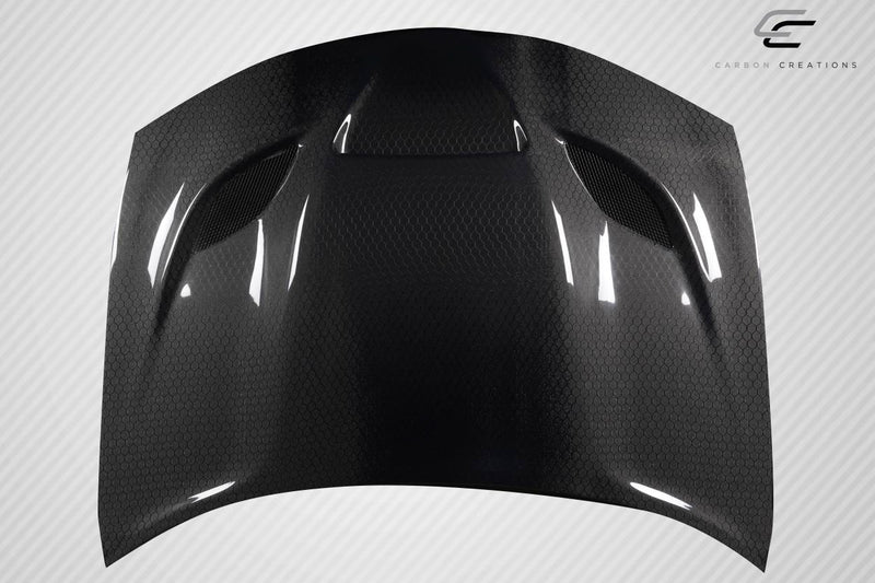 2015-2023 Dodge Charger Carbon Creations Geo6ix Dritech Hellcat Look Hood - 1 Piece