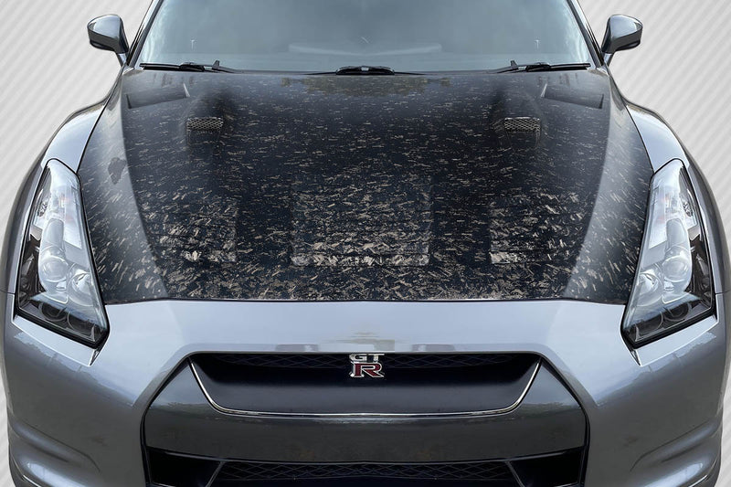 2009-2016 Nissan GT-R R35 Carbon Creations AeroForge GT2 Hood - 1 Piece
