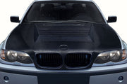 2002-2005 BMW 3 Series E46 4DR Carbon Creations D-1 Hood - 1 Piece