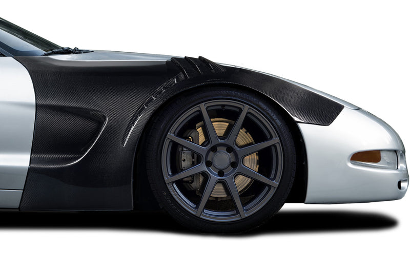 1997-2004 Chevrolet Corvette C5 Carbon Creations GT3RS Look Front Fenders (+25MM) - 2 Pieces