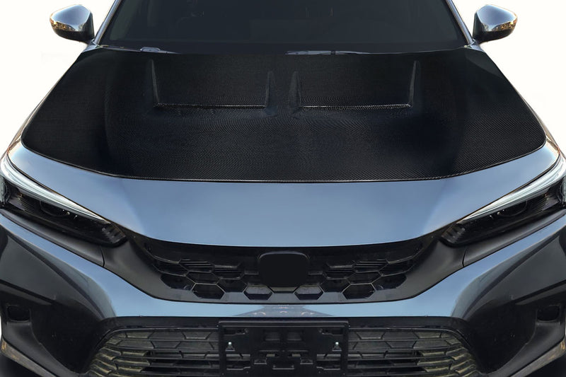 2022-2025 Honda Civic Carbon Creations Kumei Hood - 1 Piece