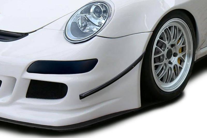2005-2008 Porsche 911 997 Duraflex GT3 Cup S Look Side Lips for Front Bumper Cover - 2 Pieces