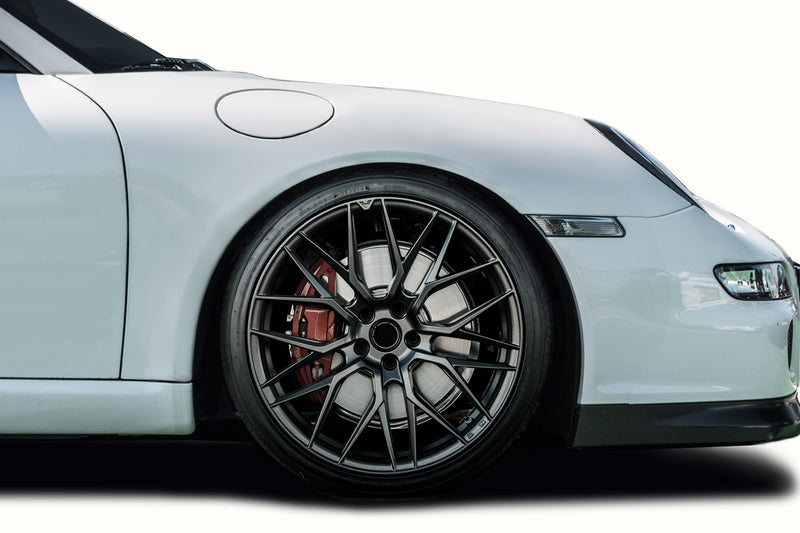 2005-2008 Porsche 911 997 Duraflex Wide GT3 Cup S Look Front Fenders - 2 Pieces