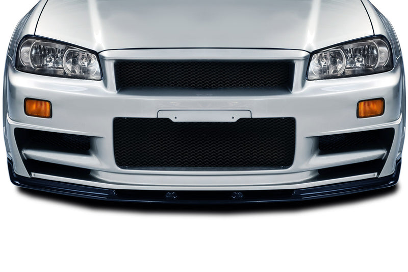 1999-2002 Nissan Skyline R34 GT-R OEM Look Front Lip Spoiler Air Dam - 1 Piece