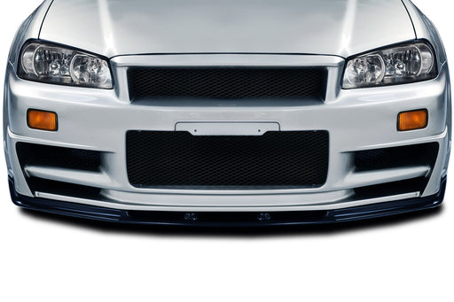 1999-2002 Nissan Skyline R34 GT-R OEM Look Front Lip Spoiler Air Dam - 1 Piece
