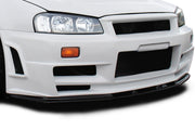 1999-2002 Nissan Skyline R34 GT-R OEM Look Front Lip Spoiler Air Dam - 1 Piece