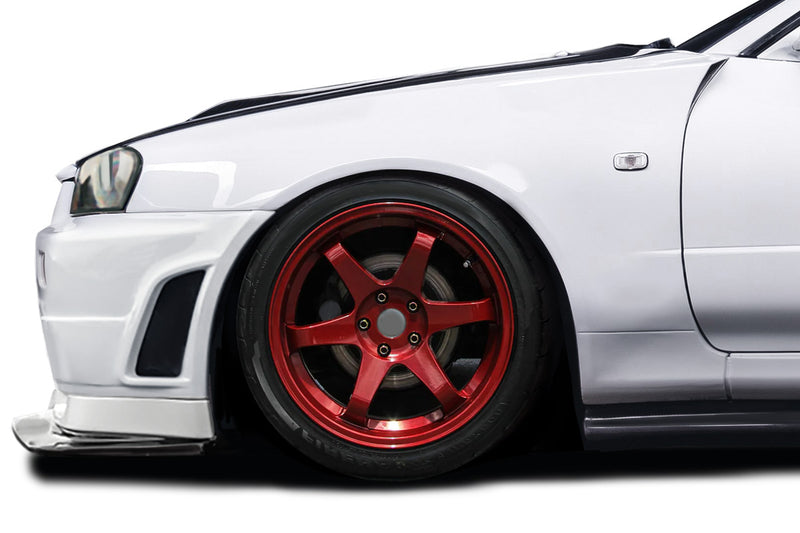 1999-2002 Nissan Skyline R34 GT-R Z-Tune Look Front Fenders - 2 Piece