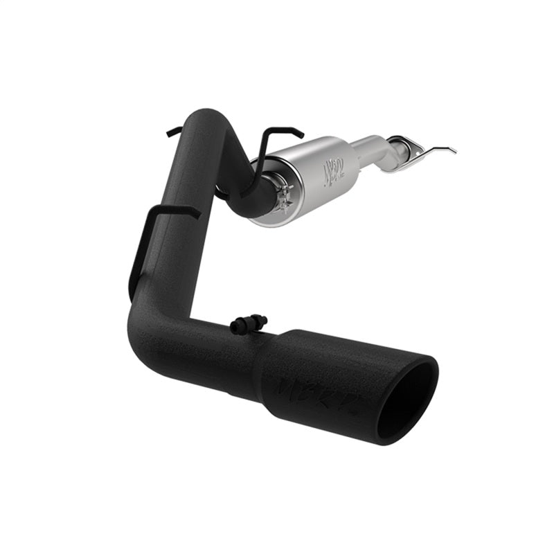 MBRP 17+ Chevrolet Colorado 2.5L/3.6L 3in Cat Back Single Side Exit w/4in Tip - Back Coated