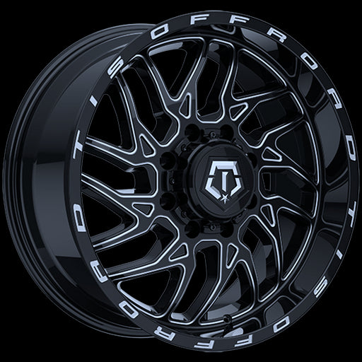 TIS Wheels 544 Gloss Black - Milled Edge