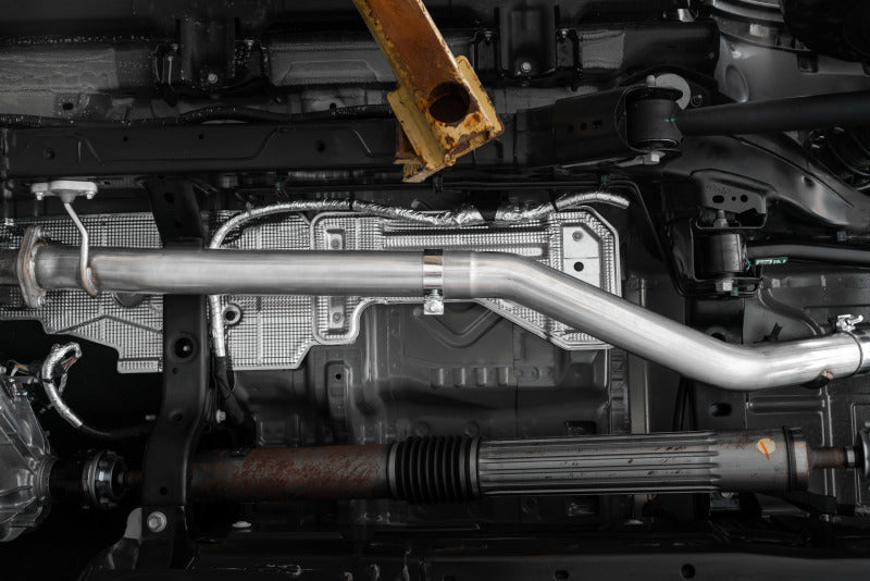 MBRP 21-Up Ford Bronco 2.3L/2.7L EcoBoost 2/4DR Acier aluminisé Échappement Cat-back à dégagement élevé