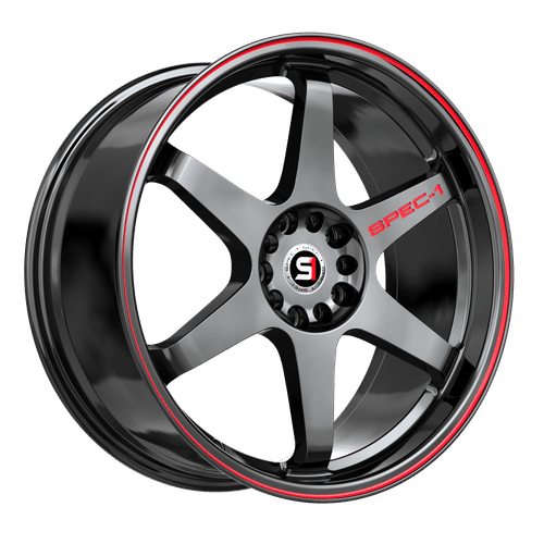 SPEC-1 RACING STP-33 Gloss Black / Red Line