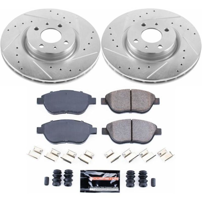 Kit de Frein Sport Power Stop Z23 Evolution Avant pour Fiat 500 12-18