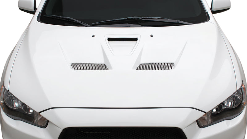 2008-2017 Mitsubishi Lancer / Lancer Evolution 10 Gralix Evo X Look Hood - 1 Piece